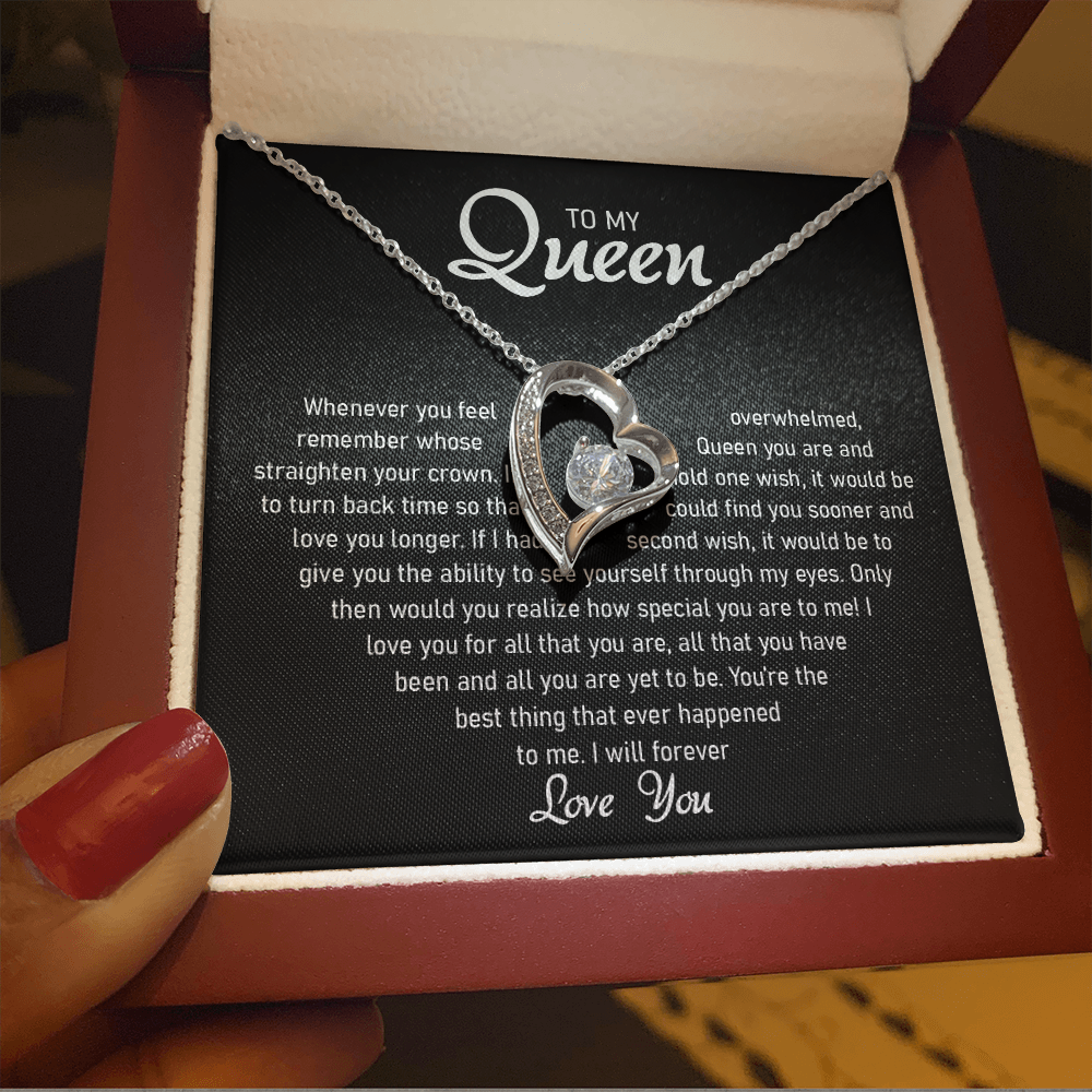 To my Queen – Love Heart Necklace