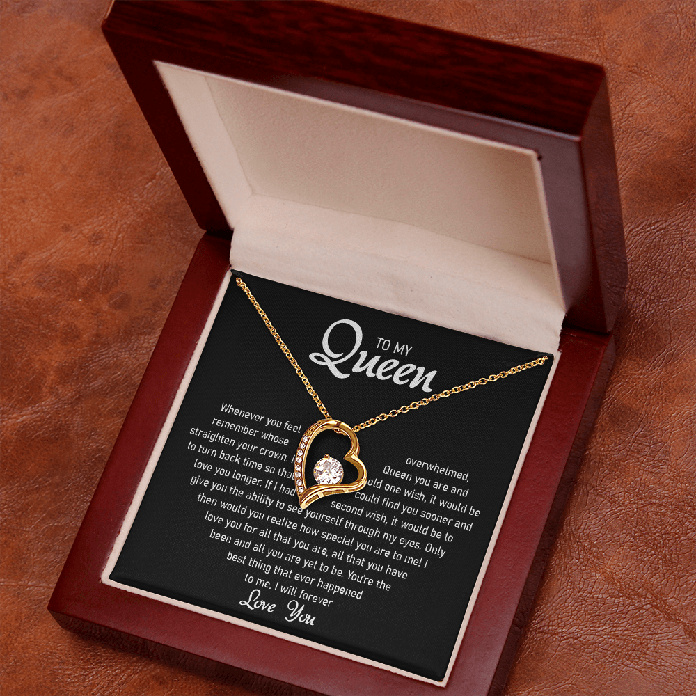 To my Queen – Love Heart Necklace