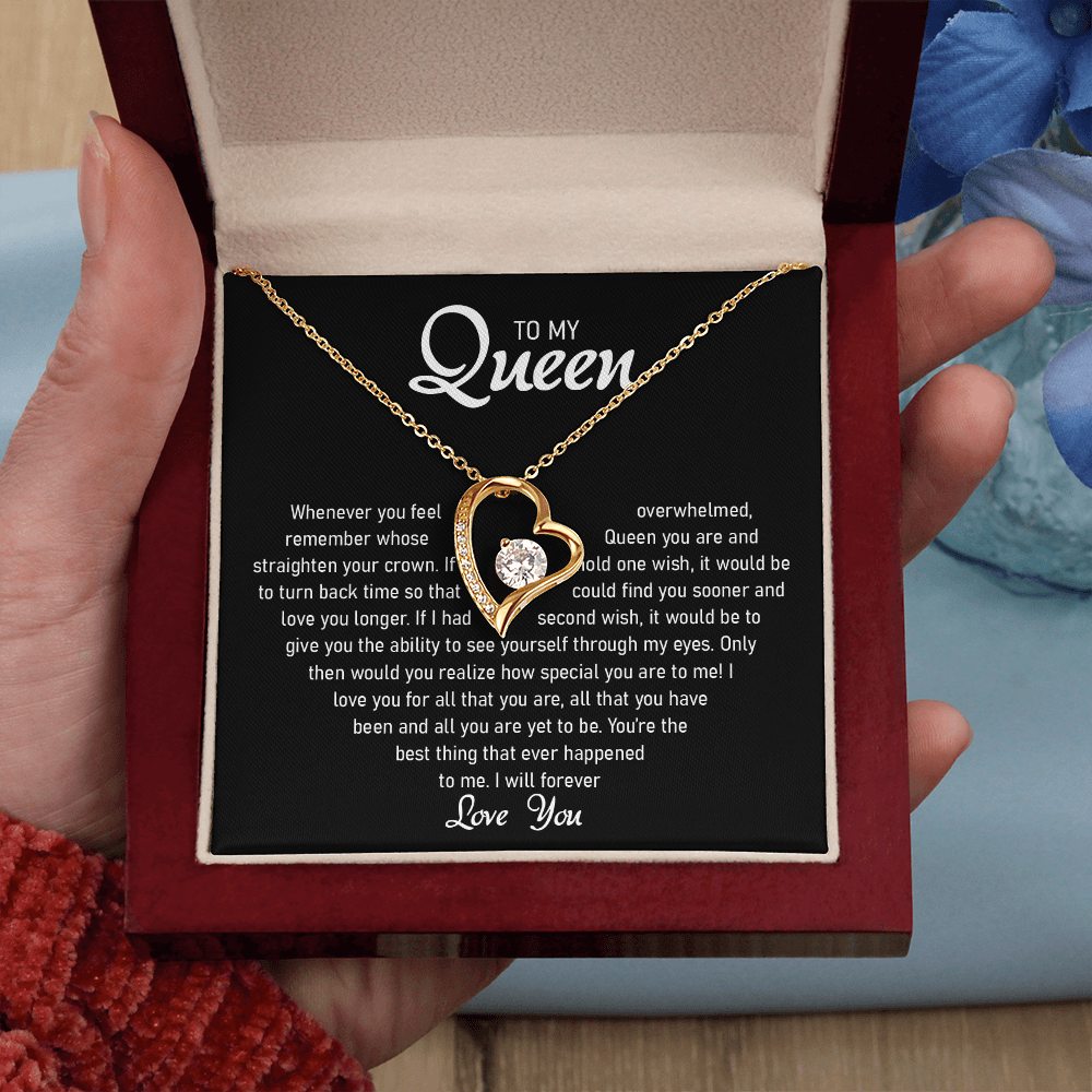 To my Queen – Love Heart Necklace