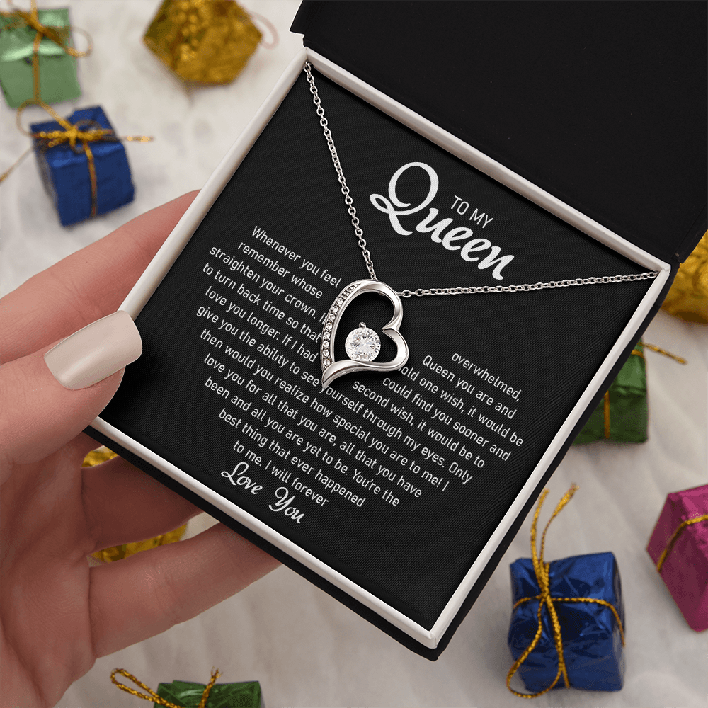 To my Queen – Love Heart Necklace