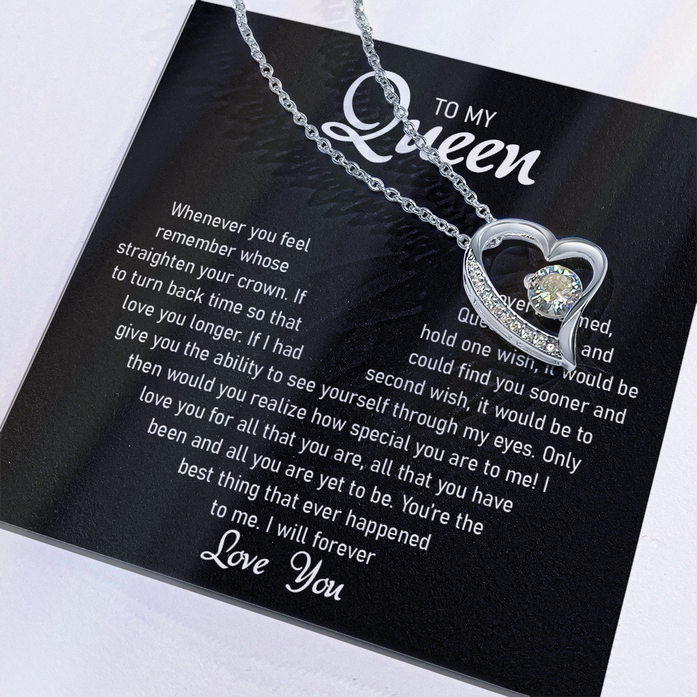 To my Queen – Love Heart Necklace