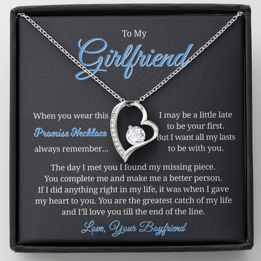 To My Girlfriend Promise Neckace