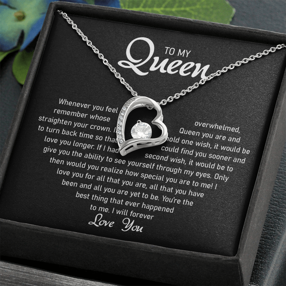 To my Queen – Love Heart Necklace