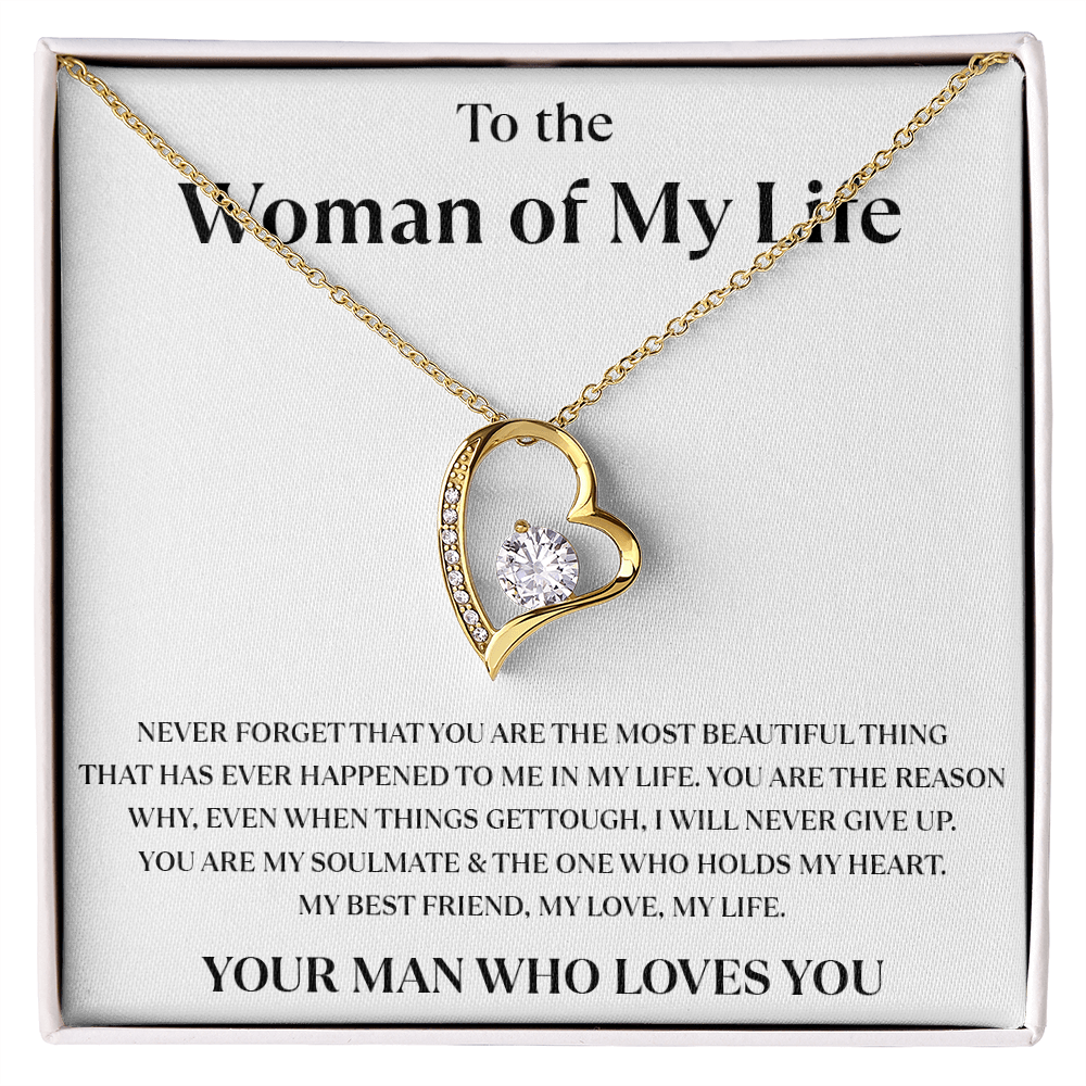 To The Love of My Life - Love heart necklace