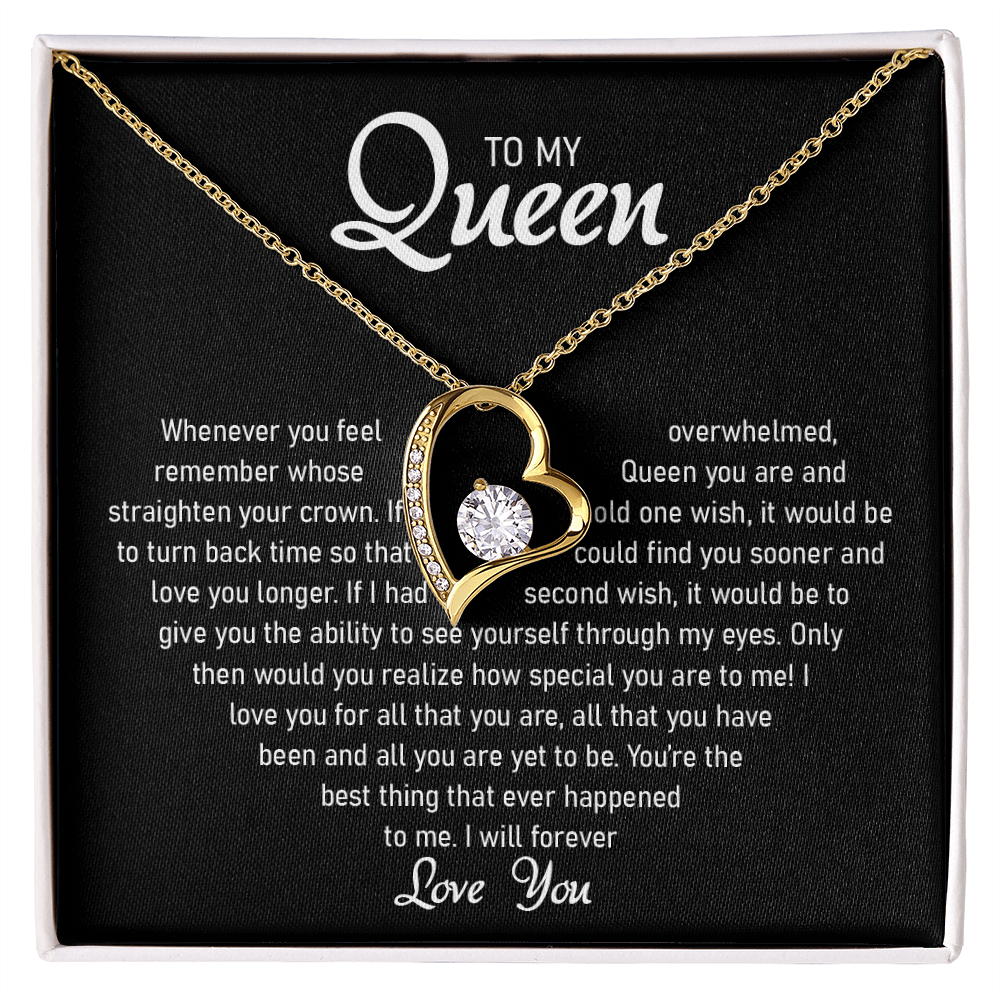 To my Queen – Love Heart Necklace